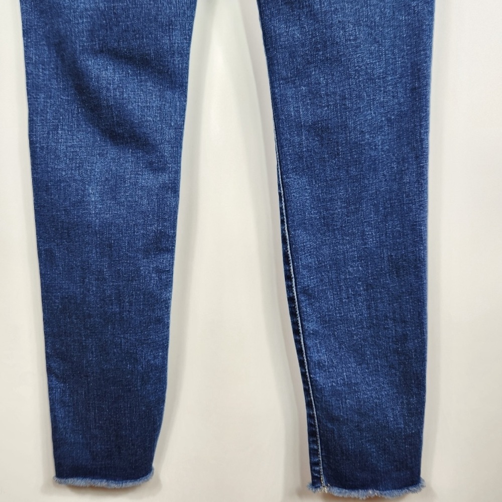 American Eagle Highest Rise Jegging Distressed Frayed Hem Super Stretch - 10R - Picture 8 of 9
